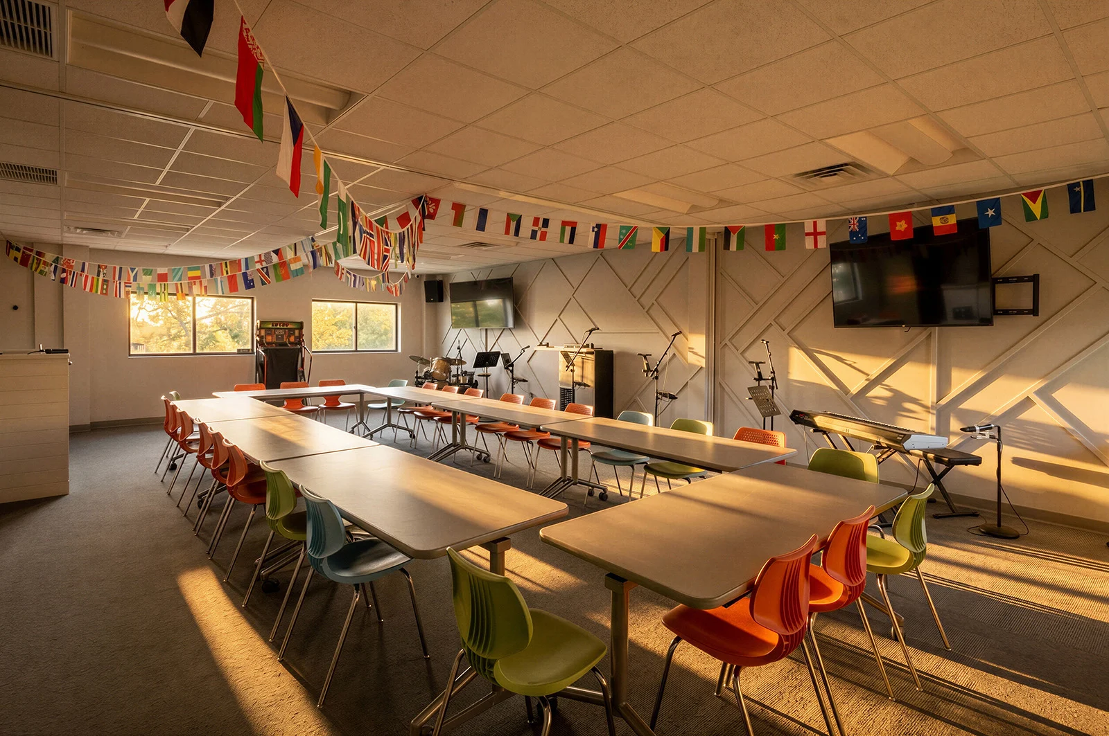 Classroom in the new two-story facility at Two Rivers Church